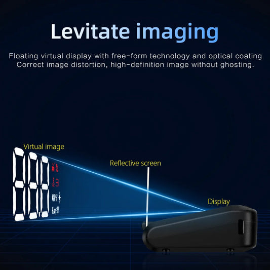 C100 OBD2 HUD Car Head up Display Speedometer Fuel Consumption Projector On-Board Computer Auto Accessories for Gasoline Vehicle